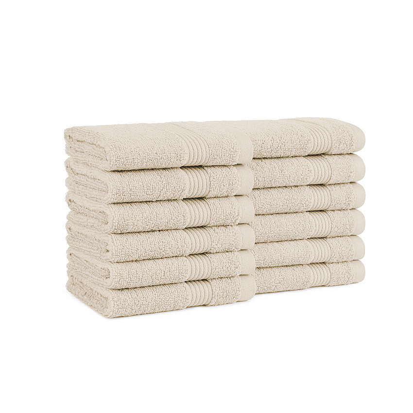 Host & Home Washcloth 13x13 Ivory, Case Of 60 (HHWC-1313-IV-CS)