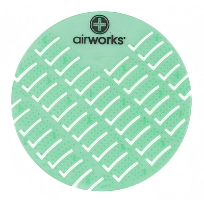 Airworks Urinal Screen, Lt. Green, Cucumber Melon, 10/bx, Box Of 10 (AWUS237-BX)