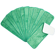 Microfiber Flat Wet Mop - 18", Green, Pack Of 12 (PNP830018G)
