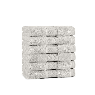 Aston & Arden Egyptian Cotton Washcloth 13x13 Tan, Pack Of 6 (P-EGYP-1313-TAN)