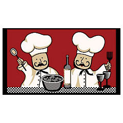 Sloppy Chef Printed Rug 18x30 Chef - New 2024, Case Of 24 (KTC-1830-CHEF)