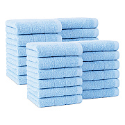 Family Essentials Washcloths 24pk Blue, Case Of 144 (FEWC-24PK-BL)