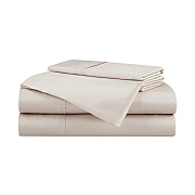 Aston & Arden Tencel Sheet Set Full - Beige, 4 Piece Set (P-SS-FL-400-BG)