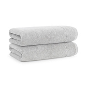 Aston & Arden Solid Turkish Bath Towel 30x60 Gray, Pack Of 2 (PNP-BT-TS3060-18-GRY)