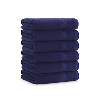 True Color Bath Towel 25x52 Navy, Pack Of 6 (P-BATH-NV-6)