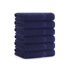 True Color Bath Towel 25x52 Navy, Pack Of 6 (P-BATH-NV-6)
