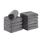 Bck2u Coral Fleece Salon Towel 16x27 Grey, Pack Of 10 (PNP915117GY)