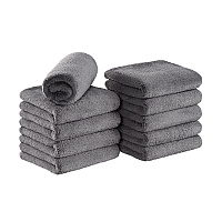 Bck2u Coral Fleece Salon Towel 16x27 Grey, Pack Of 10 (PNP915117GY)