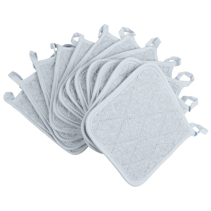 Cooks Linen Pot Holder 7x7 Grey, Case Of 144 (POT-GREY-CS)
