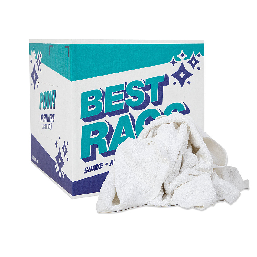 W50fb Bath Towel Size Terry Wipers White 5lb Box (N-W50FB-5)