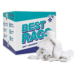 W11 Washcloth Size Terry Wipers White 10lb Box (N-W11-10)