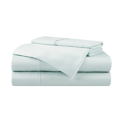 Aston & Arden Tencel Sheet Set California King - Blue, 4 Piece Set (P-SS-CKG-400-BL)