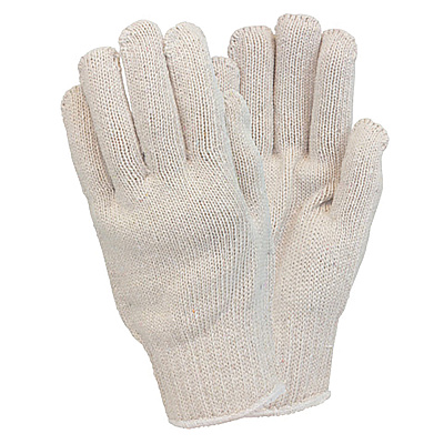 Safety Zone Heavy Weight String Knit Gloves, 7 Gauge, Cotton/polyester Blend, Reusable Work Gloves Or Insulated Liner, Womens, Off-white, Bag Of 12 Pairs, Case Of 25 Bags (GSHW-WN-1C-NRB)