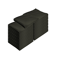 Mariposa Poly Spun Napkin 20x20 Black, Pack Of 25 (PNP-NAP-B-25)