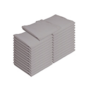 Mariposa Poly Spun Napkin 20x20 Light Gray, Pack Of 25 (PNP-NAP-GREY-25)