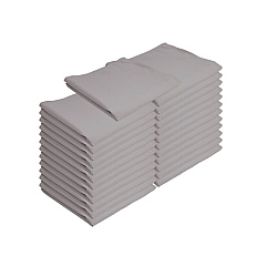 Mariposa Poly Spun Napkin 20x20 Light Gray, Pack Of 25 (PNP-NAP-GREY-25)