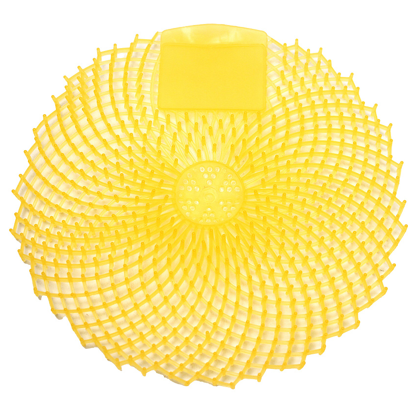 Eclipse High Fragrance Urinal Screen, Universal Fit, Anti-splash, Stronger & Longer-lasting Freshness, Yellow, Citrus Grove Scent, Case Of 36 (149336)