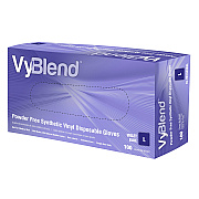 Vyblend Synthetic Vinyl Powder Free 4.5 Mil Gloves Blue-violet Lrg, Case Of 1000 (GL-VN104VBFL)