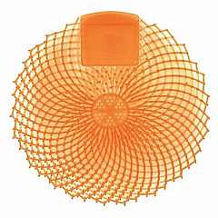 Eclipse High Fragrance Urinal Screen, Universal Fit, Anti-splash, Stronger & Longer-lasting Freshness, Orange, Tropical Mango Scent, Case Of 37, Case Of 36 (159636)