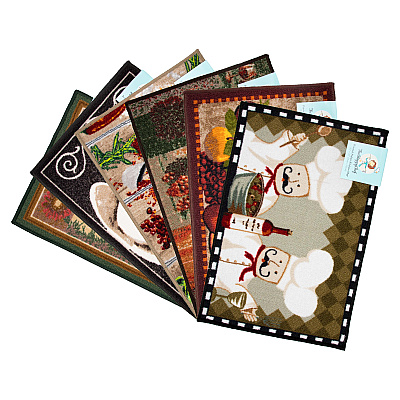 Sloppy Chef Printed Rug 18x30 Assorted - New 2024, Case Of 24 (KTC-1830-ASST)