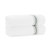 Aston & Arden Turkish Striped Bath Towel 30x60 Sage, Pack Of 2 (PNP-BT-STT3060-18SGE)