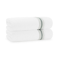 Aston & Arden Turkish Striped Bath Towel 30x60 Sage, Pack Of 2 (PNP-BT-STT3060-18SGE)