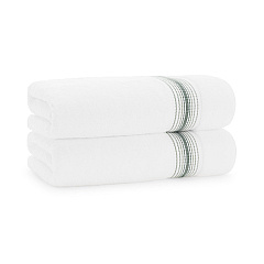 Aston & Arden Turkish Striped Bath Towel 30x60 Sage, Pack Of 2 (PNP-BT-STT3060-18SGE)