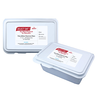 Select-sat Dry Wipes 7x7 C-folded 100 Tub 12 Tubs Cs, Box Of 100 (SS-NT1-77)