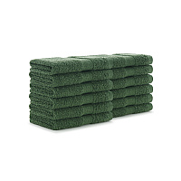 True Color Washcloth 12x12 Hunter Green, Pack Of 12 (P-WASH-HGREEN)