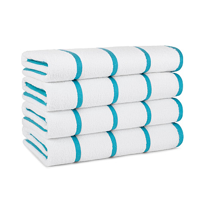 Las Rayas Beach Towel 30x60 Blue, Pack Of 4 (PNP-BT-HS3060-15BL)