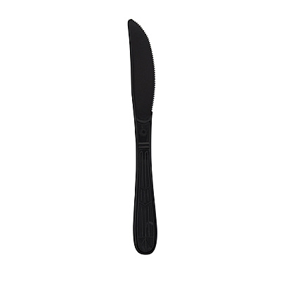 Knife Heavyweight Polypro Ebony, Case Of 1000 (CPPHWKNIWE1)
