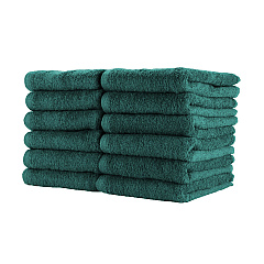 Cotton Jr. Salon Towel 16x27 Hunter Green, Pack Of 12 (P-BBJ1627-2.5HU)