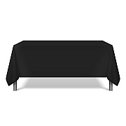 Mariposa Tablecloth 42x42 Black, Case Of 24 (TL-42X42-BLACK-CS)