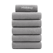 Bck2u Coral Fleece Makeup Fingertip 11x17 Grey, Case Of 72 (MU-FTGRY-CS)