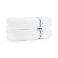 Aston & Arden Turkish Striped Bath Towel 30x60 Slate, Pack Of 2 (PNP-BT-STT3060-18SLT)