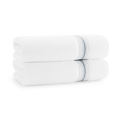 Aston & Arden Turkish Striped Bath Towel 30x60 Slate, Pack Of 2 (PNP-BT-STT3060-18SLT)
