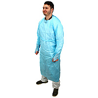 Impact 55 In. Isolation Gown L/s Elastic Wrists, Blue, 100/cs, Case Of 100 (MCPE-55B)