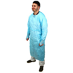 Impact 55 In. Isolation Gown L/s Elastic Wrists, Blue, 100/cs, Case Of 100 (MCPE-55B)