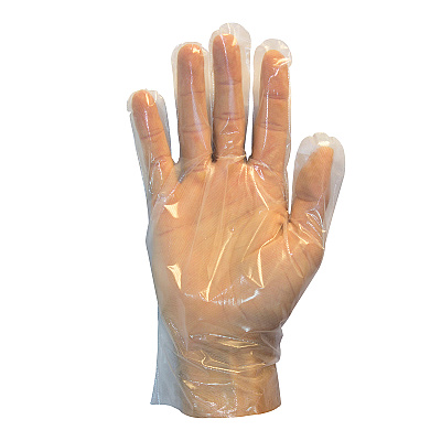 Safety Zone Polyethylene Gloves Clear Lrg - Case Of 1000 (GDCP-LG)