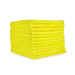 Smart Choice Microfiber Cloths 14x14 38gm Yellow, Pack Of 12 (PNP915170Y)