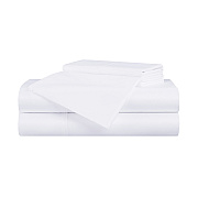 Aston & Arden Bamboo Sheet Set Cali-king Whisper White, 4 Piece Set (P-SS-BBCALKG-WH)