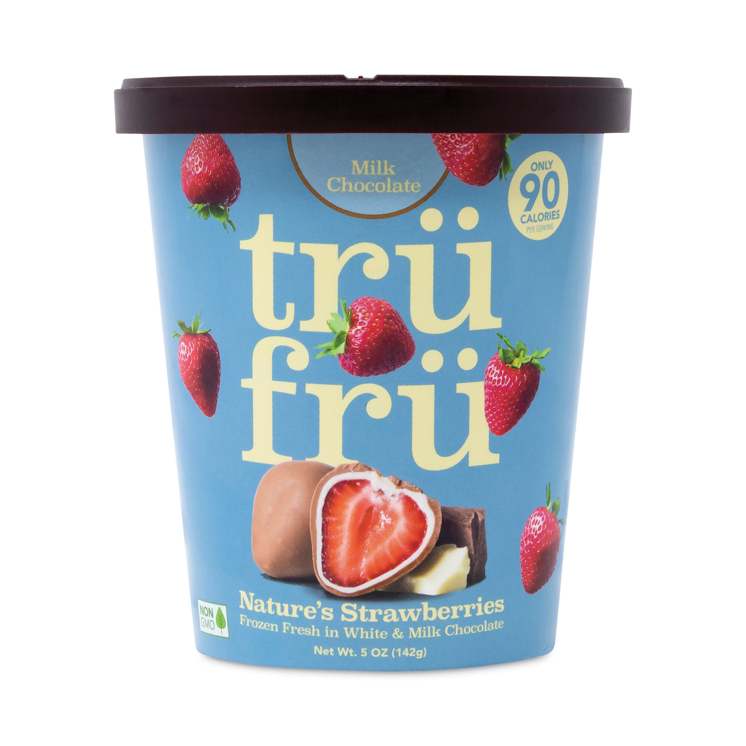 Tru Fru Nature's Hyper-Chilled Strawberries in White and Milk Chocolate ...